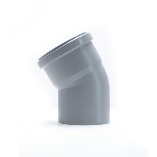 Отвод 90 30 град, для внутренней канализации, серый - фото 2