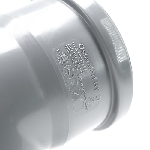 Отвод 90 67 град, для внутренней канализации, серый - фото 4