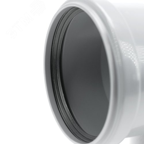 Отвод 90 87 град, для внутренней канализации, серый - фото 3