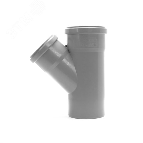 Тройник 90х75 45 град, канализационный - фото 2