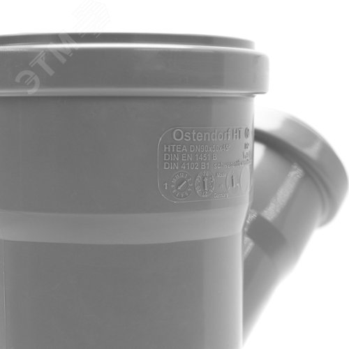 Тройник 90х50 45 град, канализационный - фото 4