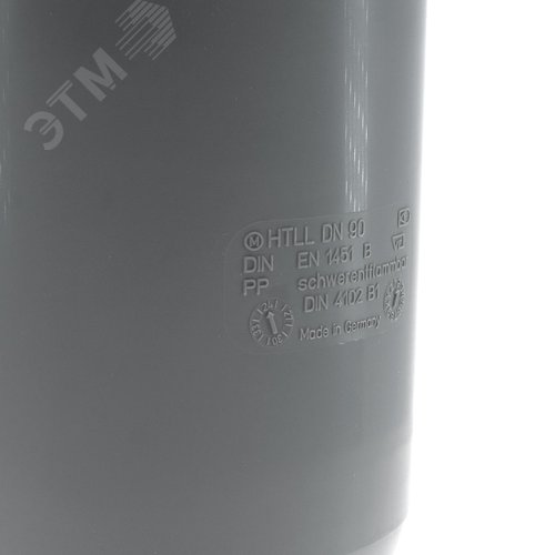 Патрубок 90 мм компенсационный, серый - фото 4