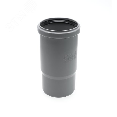 Патрубок 90 мм компенсационный, серый - фото 1