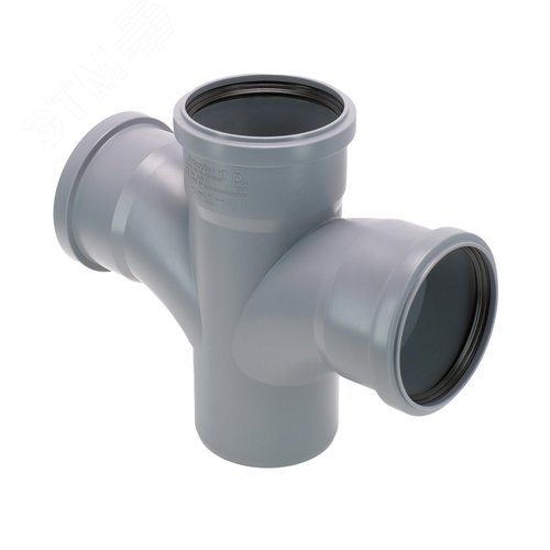 Крестовина 90 87 град, канализационная - фото 2