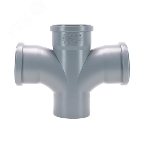 Крестовина 90 87 град, канализационная - фото 3