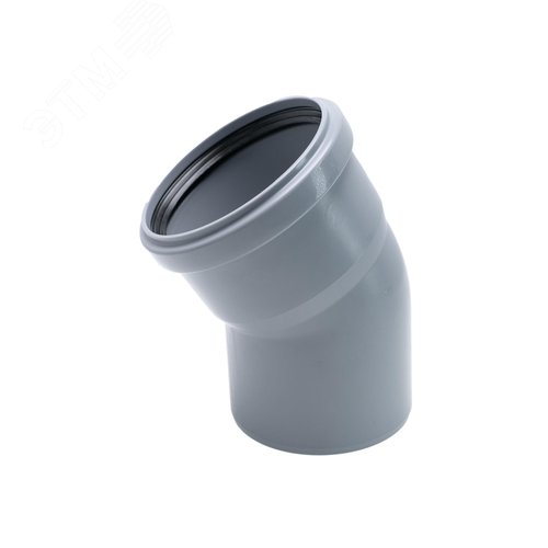 Отвод 110 30 град, для внутренней канализации, серый - фото 1