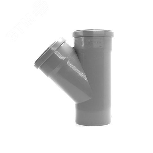 Тройник 110 45 град, канализационный - фото 2