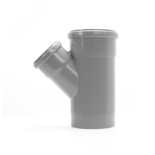 Тройник 110х75 45 град, канализационный - фото 2