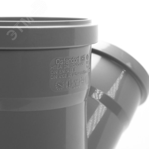 Тройник 110х90 45 град, канализационный - фото 4