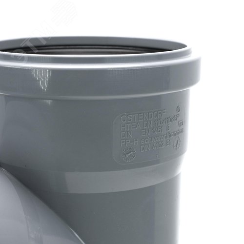 Тройник 110 67 град, канализационный - фото 4