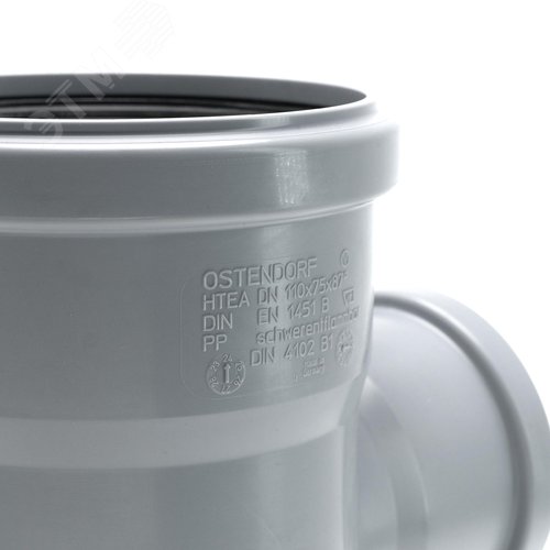 Тройник 110х75 87 град, канализационный - фото 4