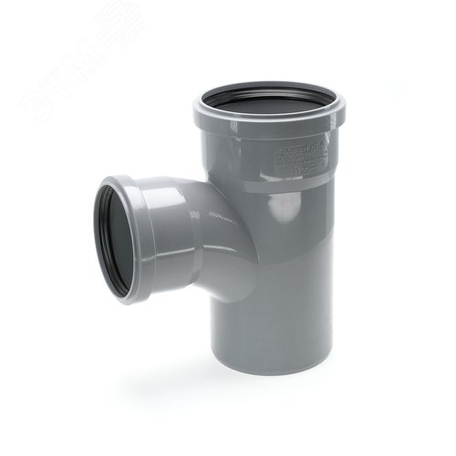 Тройник 110х90 87 град, канализационный - фото 1