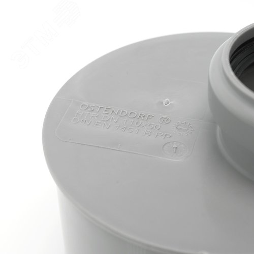 Переход 110x50 короткий, эксцентрический, канализационный - фото 4