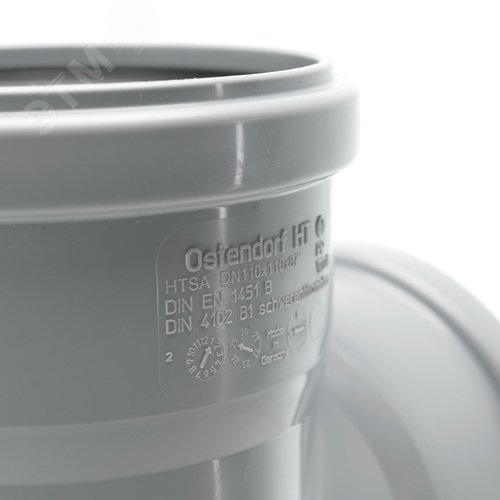 Тройник 110 87 град восстановитель раструба, канализационный - фото 4