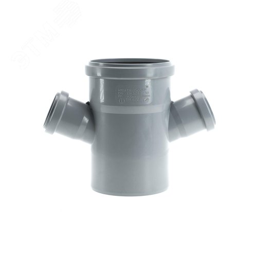 Крестовина 110х50х50 67 град одноплоскостная, канализационная - фото 2