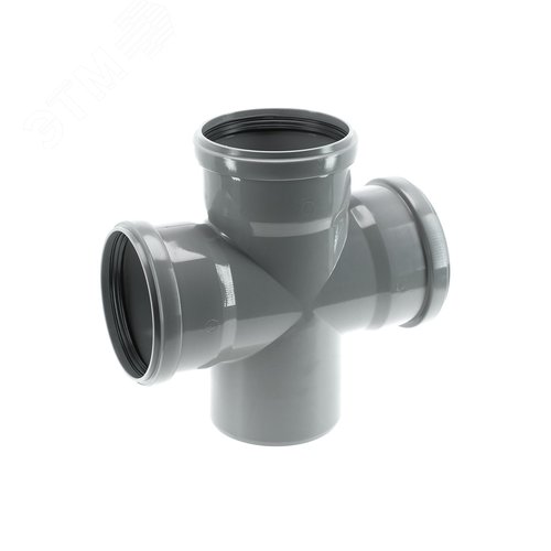 Крестовина 110 87 град одноплоскостная, канализационная - фото 1