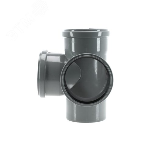 Крестовина 110 87 град двухплоскостная, канализационная - фото 2