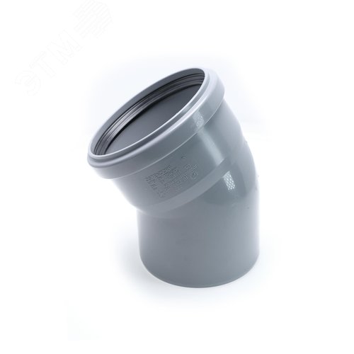 Изображение товара Отвод 125 30 град, для внутренней канализации, серый (шт)