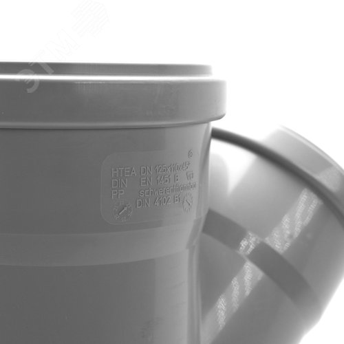 Тройник 125х110 45 град, канализационный - фото 4