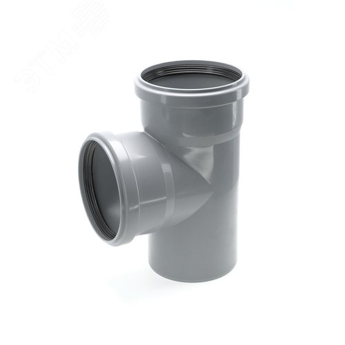 Тройник 125 87 град, канализационный - фото 1