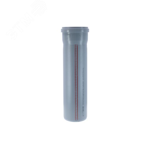 Труба канализационная 160x500 мм НТЕМ однораструбная, серая - фото 2