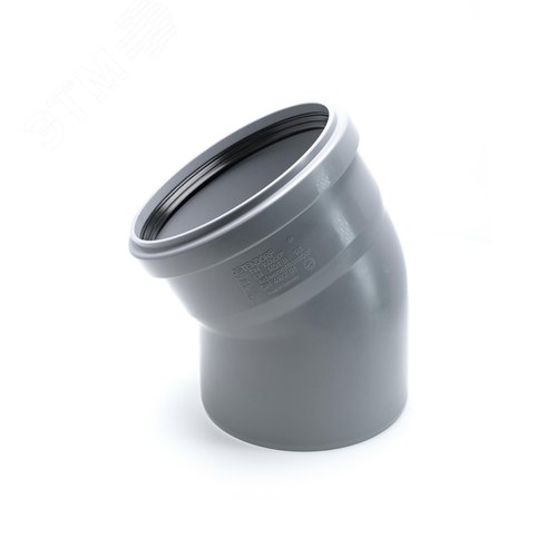 Изображение товара Отвод 160 30 град, для внутренней канализации, серый (шт)