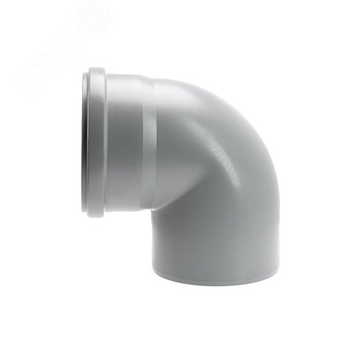 Отвод 160 87 град, для внутренней канализации, серый - фото 2
