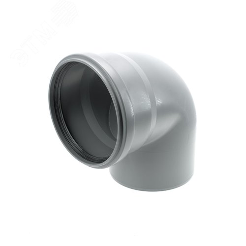 Отвод 160 87 град, для внутренней канализации, серый - фото 1