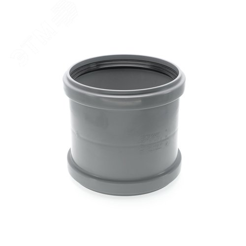 Муфта 160 мм двойная, канализационная - фото 1