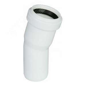 Изображение товара Отвод 32 15 град, для внутренней канализации, белый (шт)