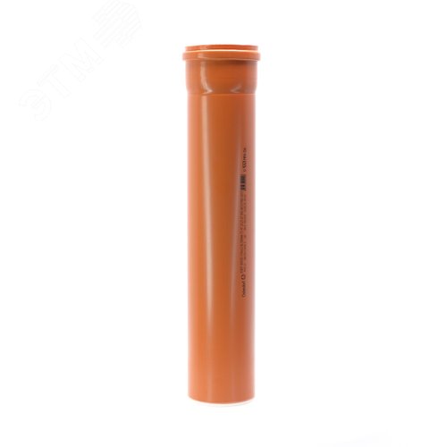 Труба канализационная 110x500 мм KGEM SN4 ПВХ наружная - фото 2