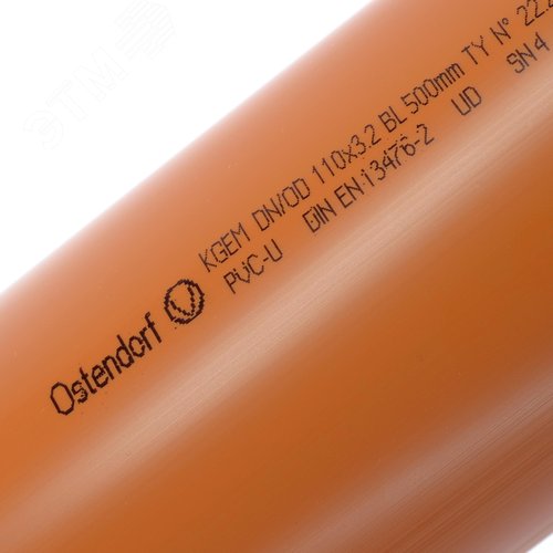 Труба канализационная 110x500 мм KGEM SN4 ПВХ наружная - фото 4