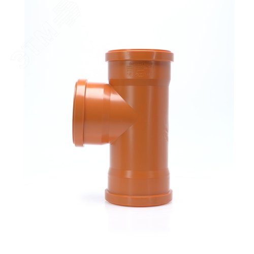 Тройник 110 87 град., трехраструбный, для наружной канализации - фото 2