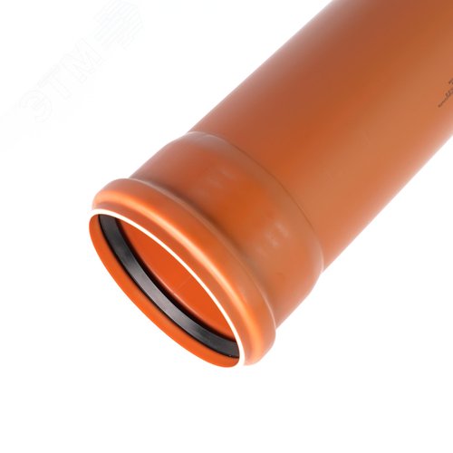 Труба канализационная 125x1000 мм KGEM SN4 ПВХ наружная - фото 1