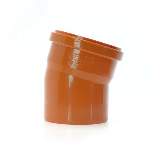 Отвод 125 15 град., для наружной канализации - фото 2