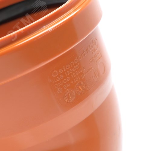 Отвод 125 30 град., для наружной канализации - фото 4