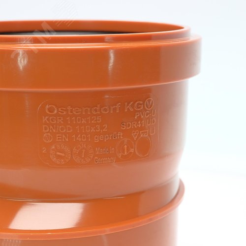 Редукция 125х110 ПВХ для наружной канализации - фото 4