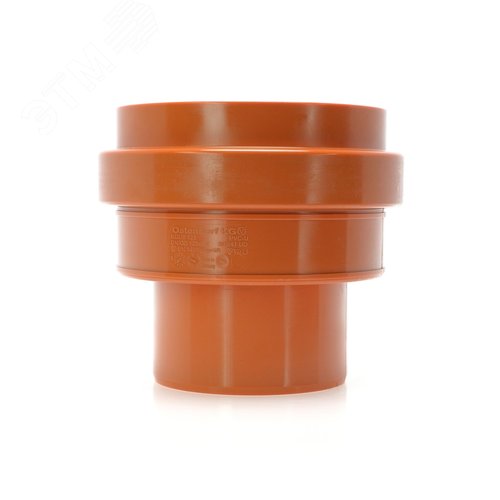 Переход 125 мм ПВХ на гладкий конец бетонной трубы, для наружной канализации - фото 2