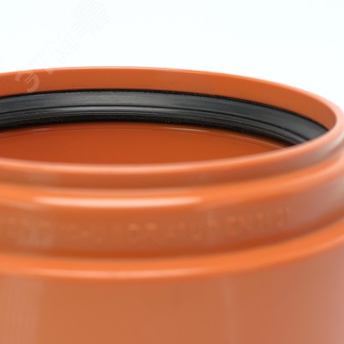 Переход 125 мм ПВХ на муфту бетонной трубы, для наружной канализации - фото 3