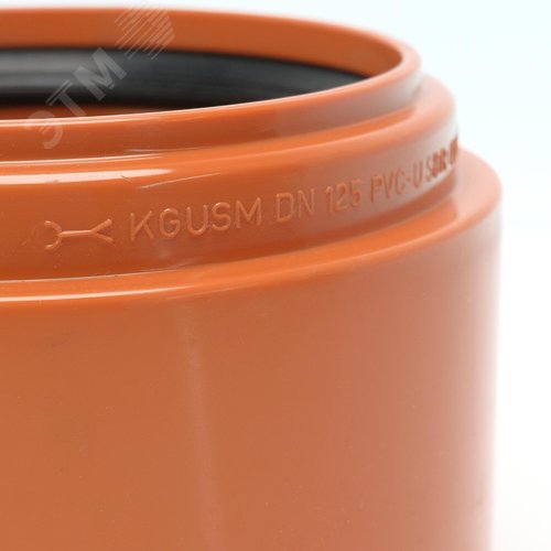 Переход 125 мм ПВХ на муфту бетонной трубы, для наружной канализации - фото 4