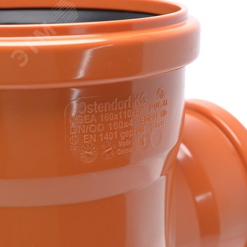 Тройник 160х110 87 град., для наружной канализации - фото 4