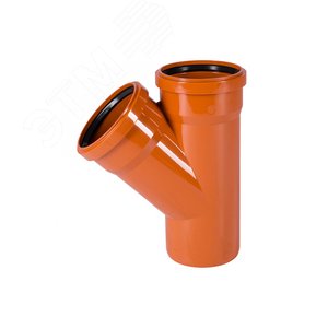 Тройник 400 45 град., для наружной канализации - фото 1