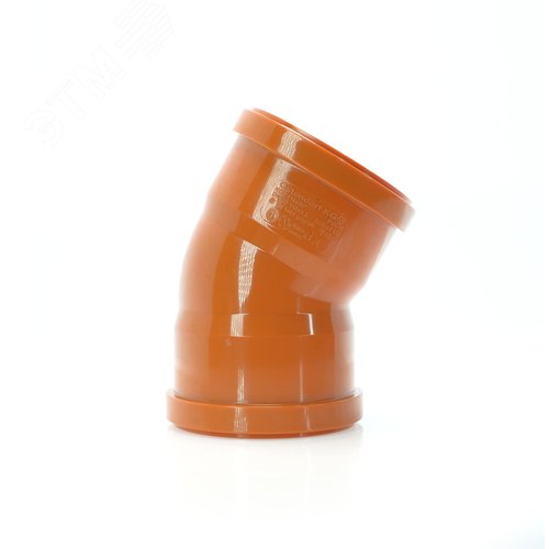 Отвод 110 30 град., двухраструбный, для наружной канализации - фото 2