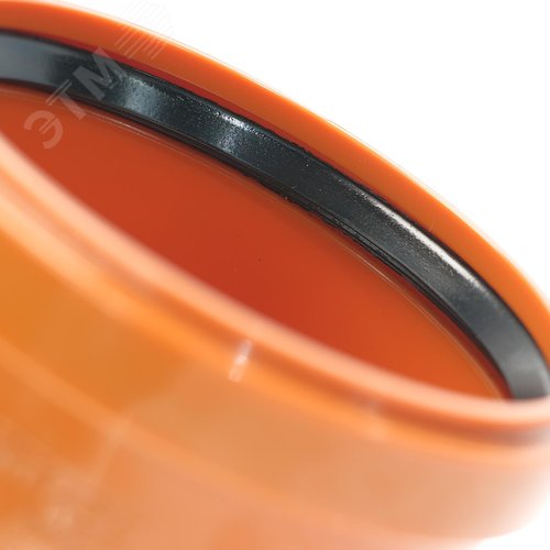 Отвод 110 30 град., двухраструбный, для наружной канализации - фото 3