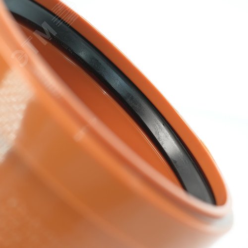 Отвод 110 45 град., двухраструбный, для наружной канализации - фото 3