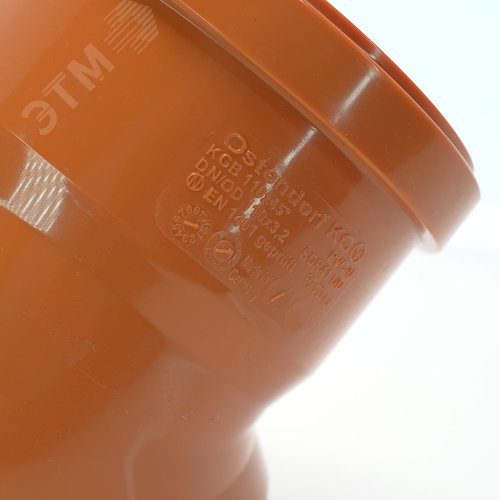 Отвод 110 45 град., двухраструбный, для наружной канализации - фото 4