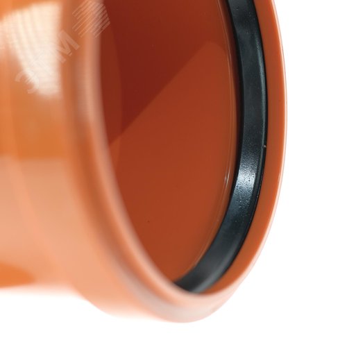 Отвод 110 87 град., радиальный, для наружной канализации - фото 3