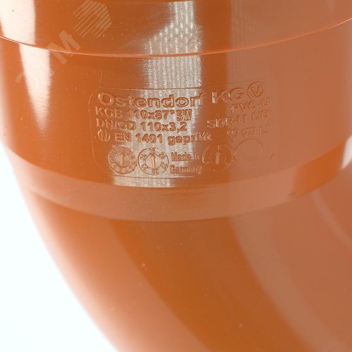 Отвод 110 87 град., радиальный, для наружной канализации - фото 4