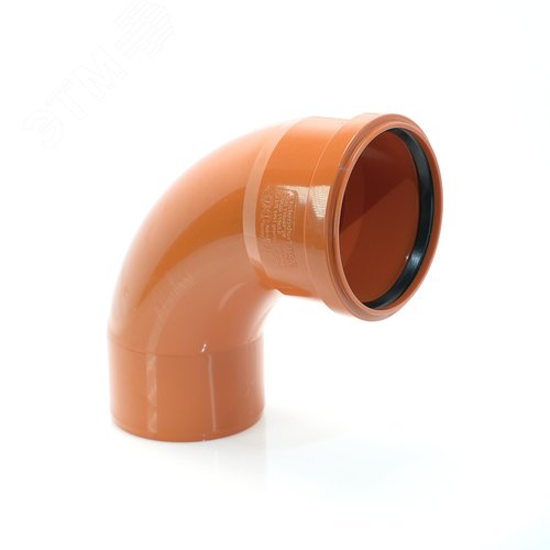 Изображение товара Отвод 110 87 град., радиальный, для наружной канализации (шт)