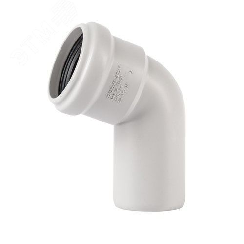 Отвод 75 67 град, для бесшумной канализации - фото 2